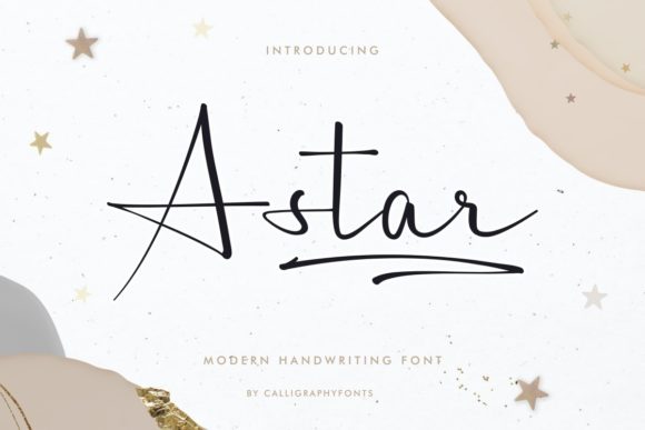A Star Script Font for Elegant Branding