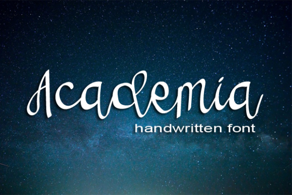 Academia Script Font for Elegant Brand Identity Design