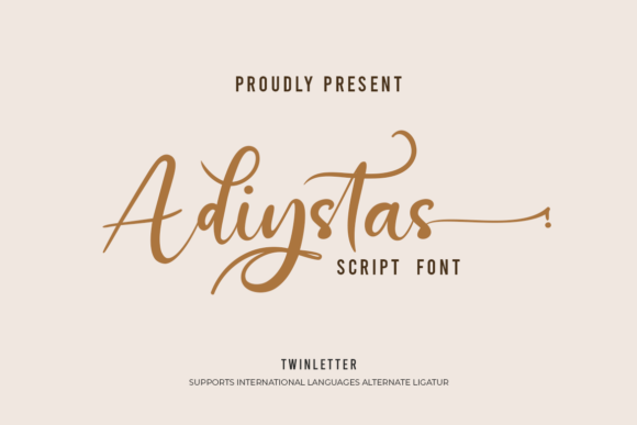 Adiystas Script Font for Playful, Elegant Brand Identity