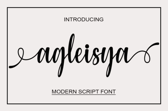 Agleisya Script Font for Elegant Brand Identity Design