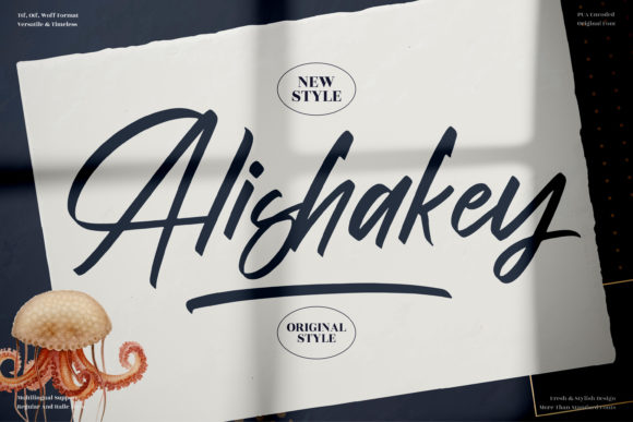 Alishakey Script Font for Elegant Branding