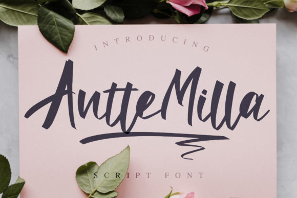 Antte Milla Script Font for Elegant Handmade Design