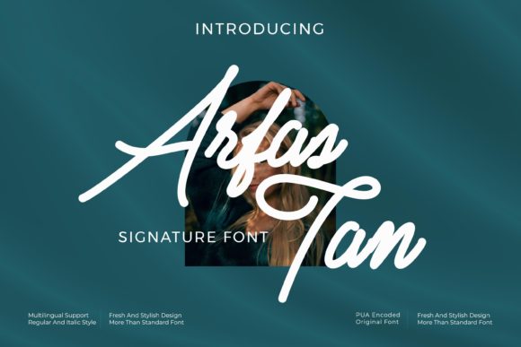 Arfas Tan Script Font for Elegant Brand Identity