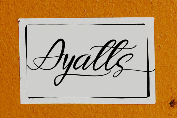 Ayatts: Elegant Script Handwritten Font for Modern Design