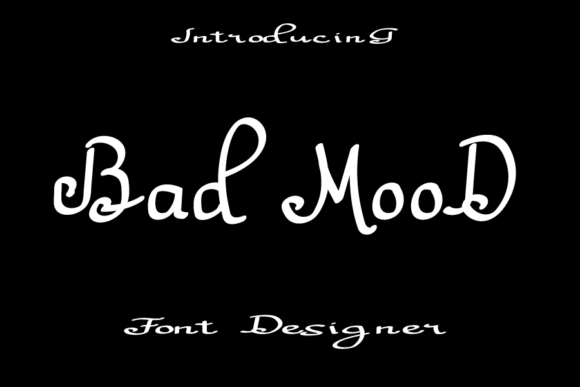 Bad Mood Script Font for Elegant Editorial Design