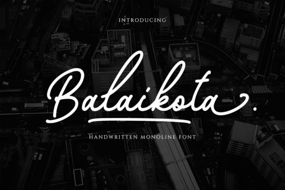 Balaikota Script Font for Elegant Branding