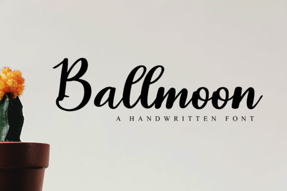 Ballmoon: A Refined Script Font for Elegant Editorial Design