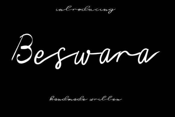 Beswara: A Chic Script Font for Elegant Digital Branding