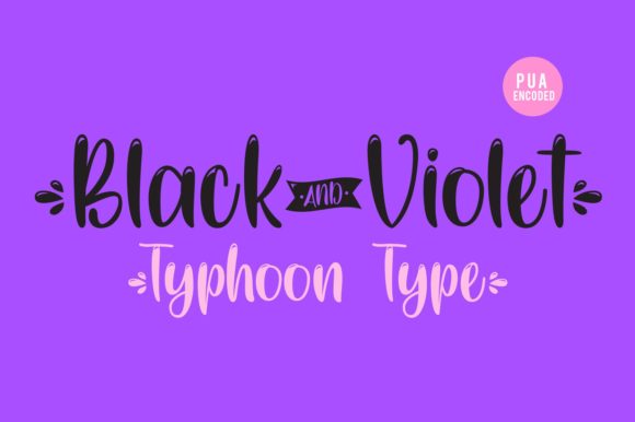Black and Violet: A Script Handwritten Font for Elegant Editorial Moments