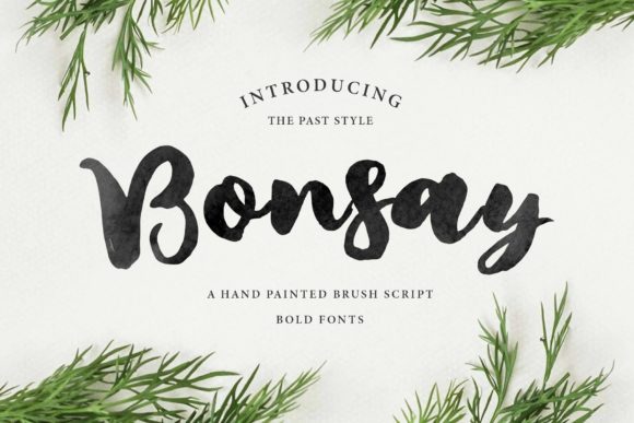 Bonsay Brush: A Chic Script Font for Elegant Branding