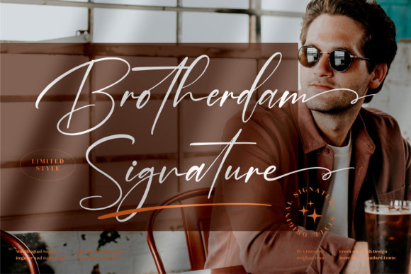 Brotherdam Signature Font for Elegant Digital Branding