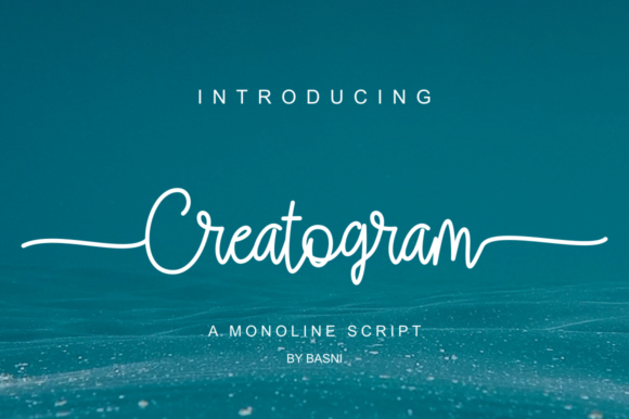 Creatogram: A Vintage Script Font for Small Business Branding