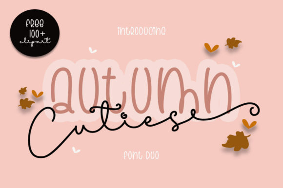 Cuties Autumn Duo Font for Sweet, Seasonal Campaigns