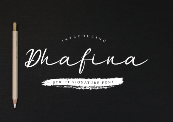 Dhafina Script Handwritten Font for Creative Makers