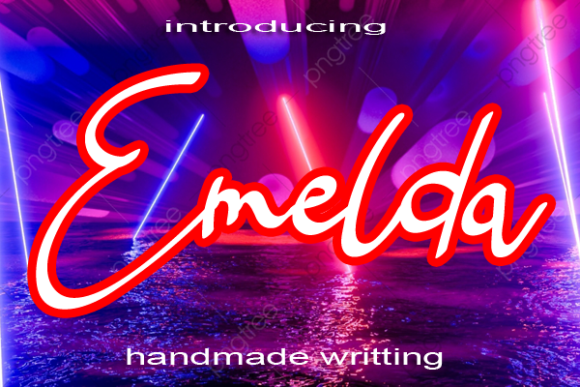 Emelda: A Contemporary Script Font for Editorial Elegance