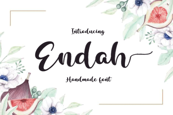 Endah Script Font for Elegant Brand Identity