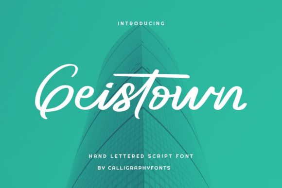 Geistown: A Playful Script Handwritten Font for Digital Branding
