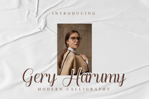Gery Harumy Font for Elegant, Trustworthy Branding