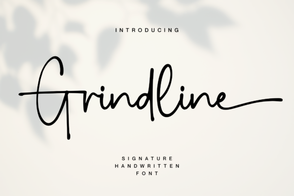 Grindline Script Font for Handmade Creatives