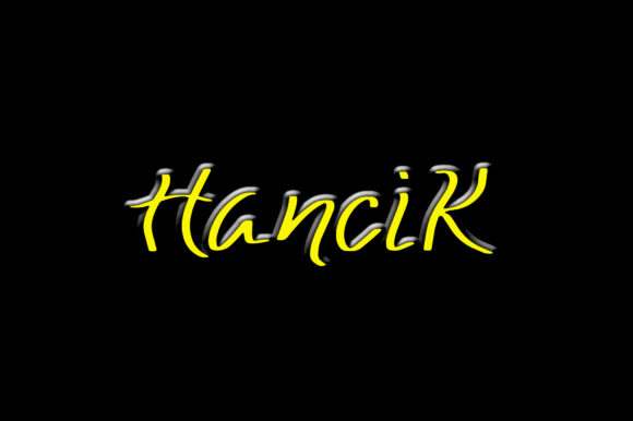 Hancik Script Font for Small Business Branding