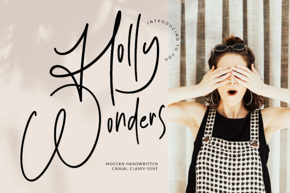Holly Wonders Script Font for Elegant Handmade Products