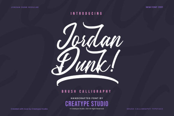 Jordan Dunk Script Font for Elegant Handmade Designs
