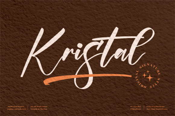 Kristal Script Font for Elegant Branding