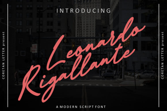 Leonardo Rigallante: A Whimsical Script Font for Warm, Memorable Branding