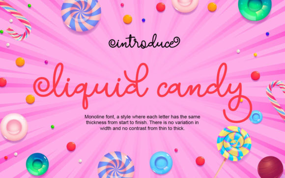 Liquid Candy Font for Elegant, Refreshing Campaign Design