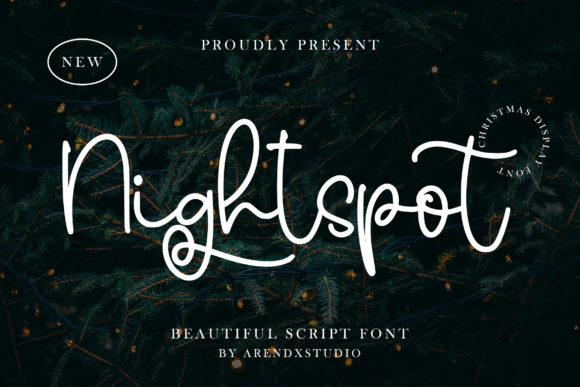 Nightspot: A Script Handwritten Font That Makes Creative Ideas Dance