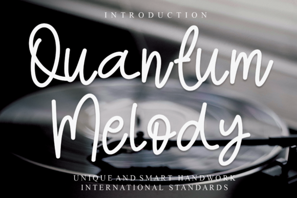 Quantum Melody: A Graceful Script Font for Small Business Branding