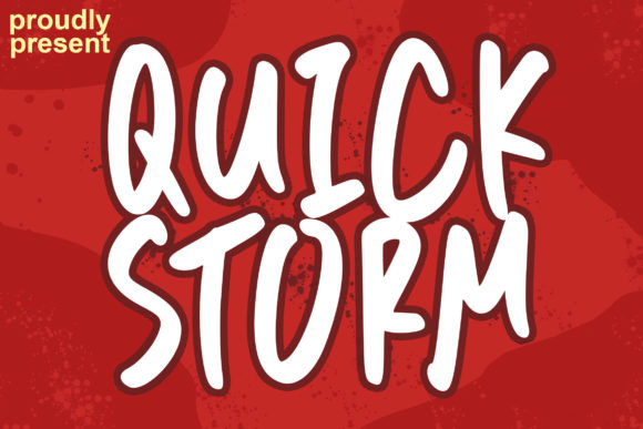 Quick Storm: A Playful Script Handwritten Font for Digital Design