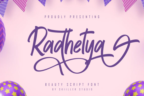 Radhetya: Elegant Script Handwritten Font for Professional Design