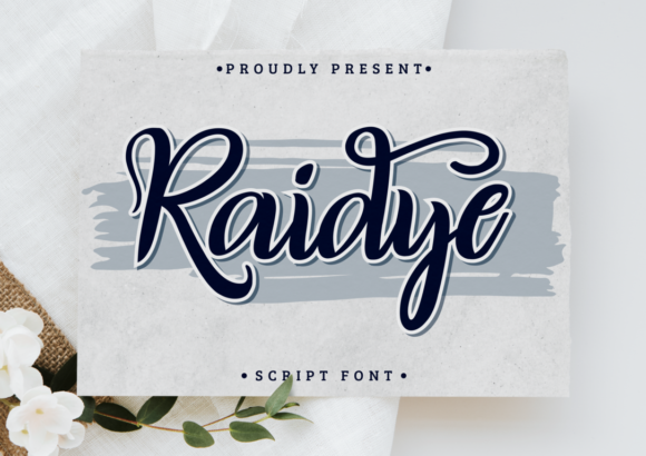 Raidye: A Delicate Script Font for Elegant Editorial Design
