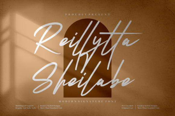 Reillytta Sheilabe: A Graceful Script Font for Handmade Creators