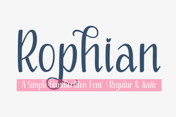 Rophian: A Classy Script Font for Modern Branding & Social Media