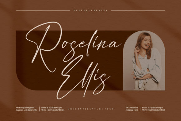 Roselina Ellis Script Font for Elegant Digital Branding