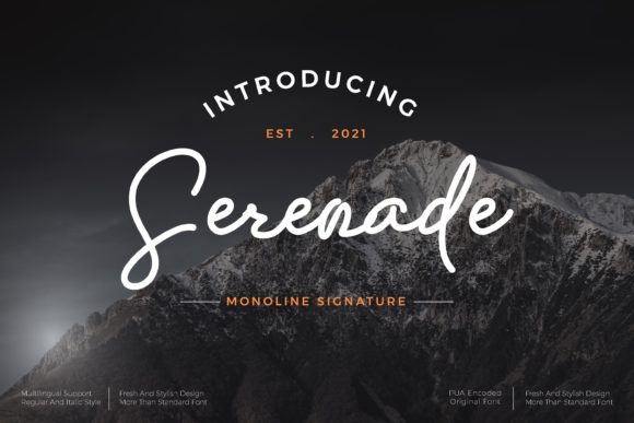 Serenade Script Font for Elegant Handmade Designs