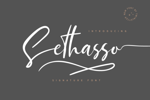 Sethasso Font for Elegant Branding and Handwritten Charm