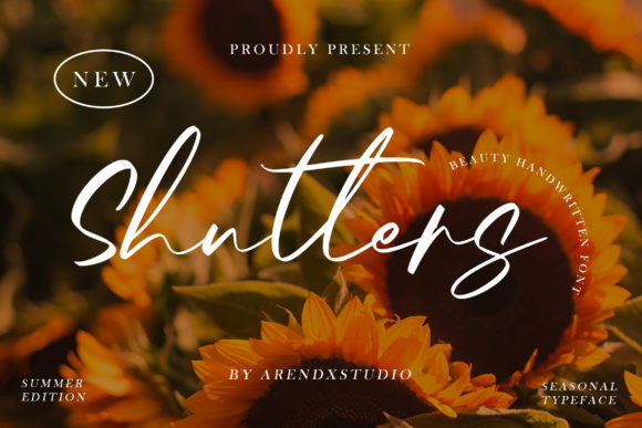 Shutters: A Delicate Script Font for Elegant Editorial Design
