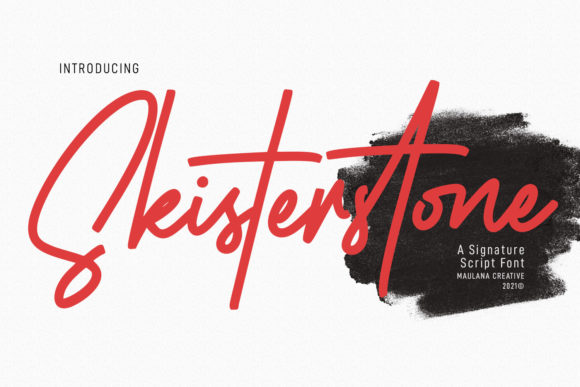 Skisterstones Signature Font for Elegant Campaign Design