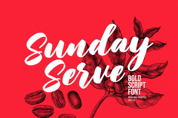 Sunday Serve Script Font for Handmade Creators