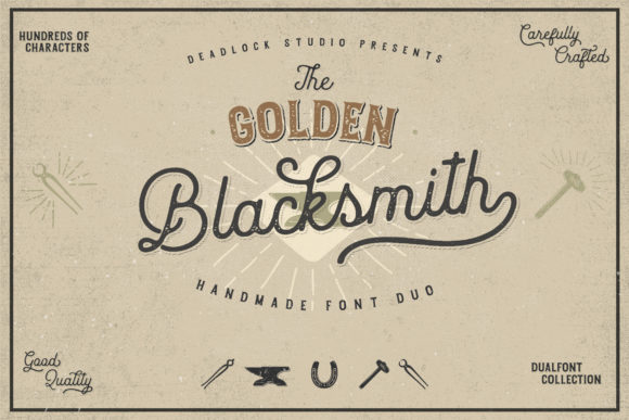 The Golden Blacksmith Font for Vintage-Inspired Campaign Clarity
