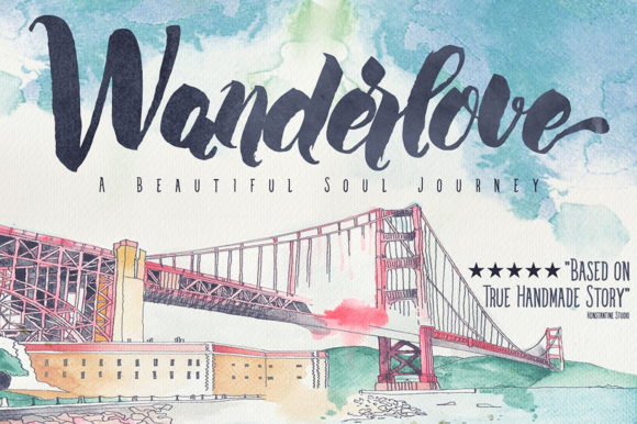 Wanderlove: A Script Handwritten Font for Creative Editorial Moments