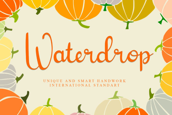 Waterdrop: A Playful Script Font for Creative Content