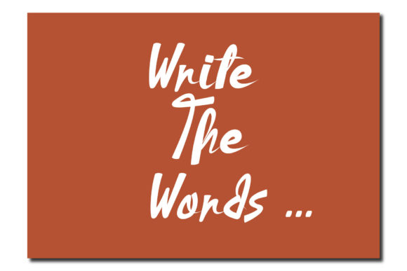 Write the Words Script Font for Elegant Digital Branding